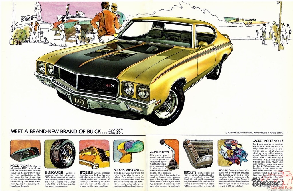 1970 Buick GSX Car Brochure Page 2